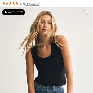 Z Supply Black Fitted Sirena Tank Top